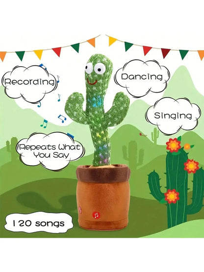 Dancing Talking Cactus Toy - Singing, Mimicking & Recording for Kids