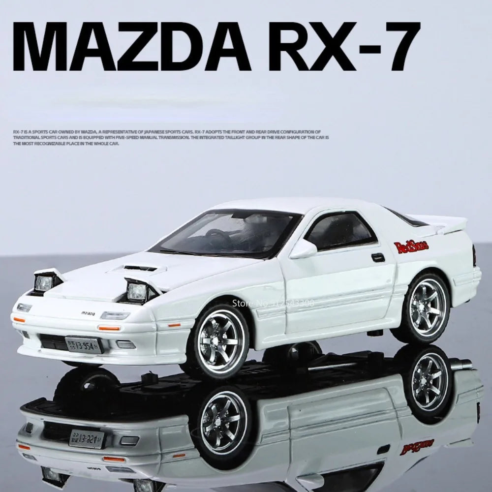 1/32 Initial D Mazda RX7 Diecast Model Car - Sound and Light Features