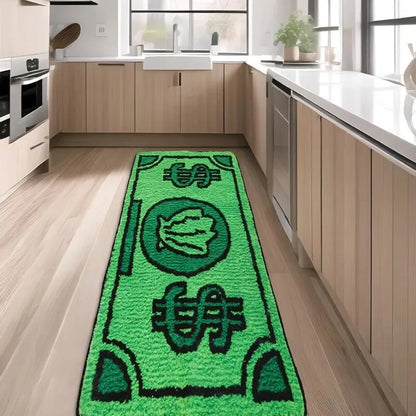 Dollar Cartoon Rug - Faux Cashmere, Non-Slip Bedside Carpet