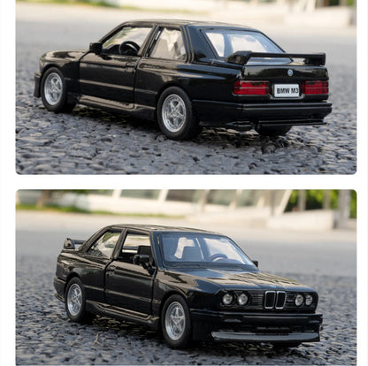 1/36 Scale 1987 BMW M3 Alloy Model Car - Diecast Metal with Pull Back Action